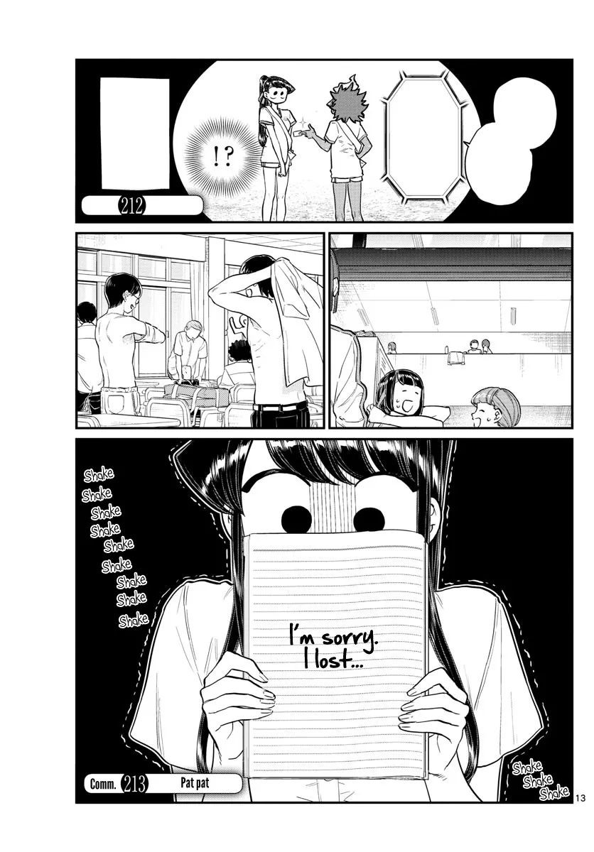 Read Komi-san wa Komyushou Desu Chapter 213 - Pat pat Online