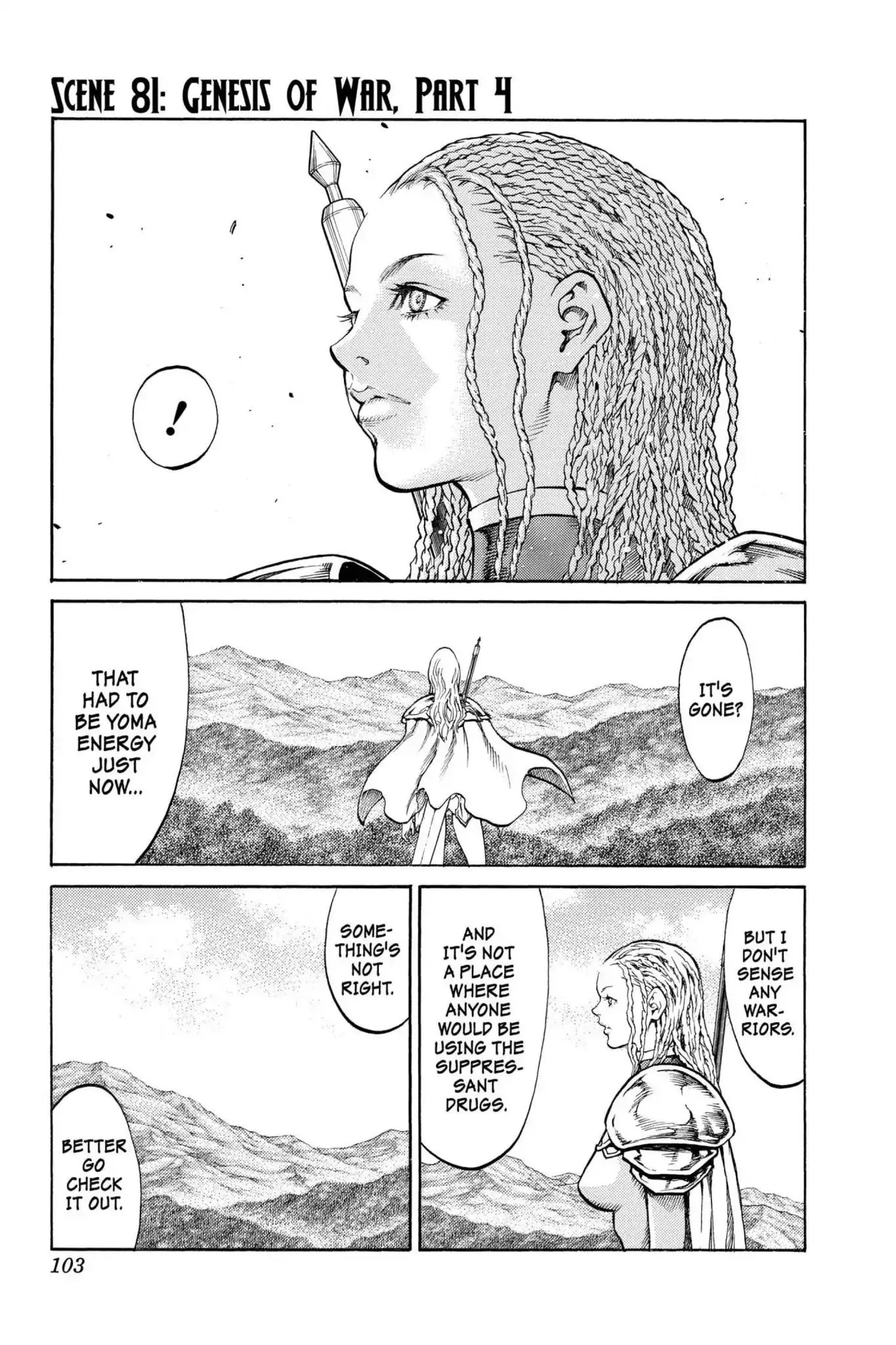 Read Claymore Chapter 81 - Vol.15 Scene 81: Genesis of War, Part 4 Online