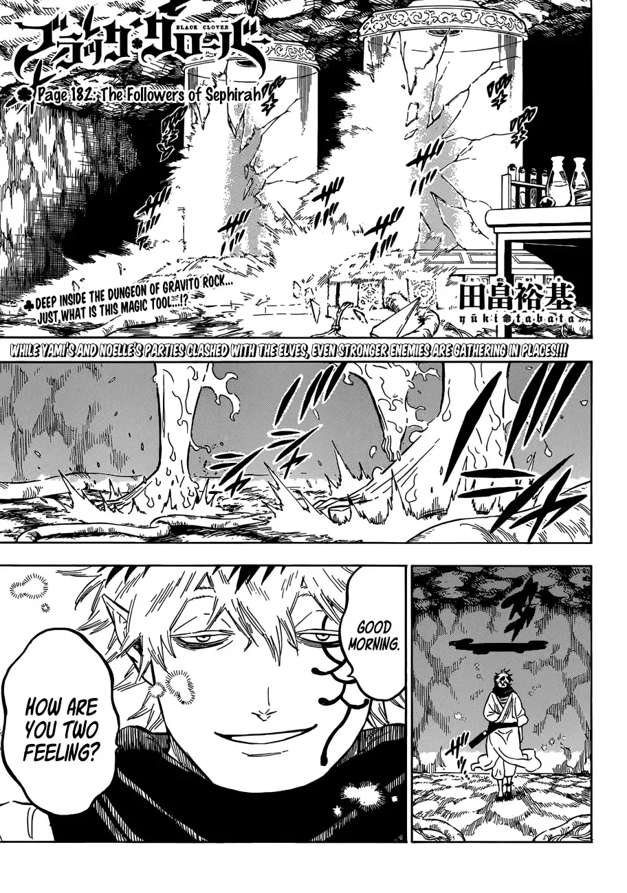 Read Black Clover Chapter 182 - The Followers of Sephirah Online