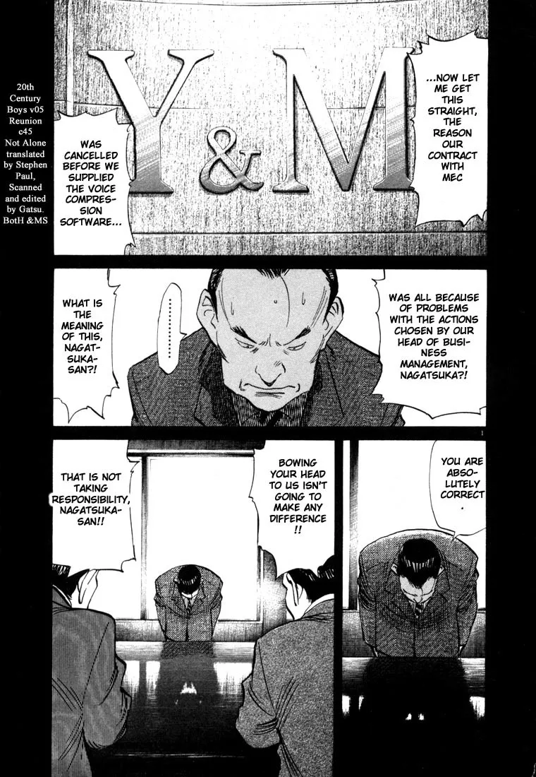 Read 20th Century Boys Chapter 45 - Not Alone Online