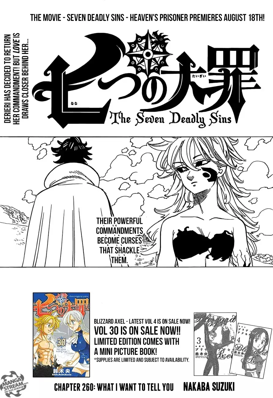 Read Nanatsu no Taizai Chapter 260 - What I Want To Tell You Online