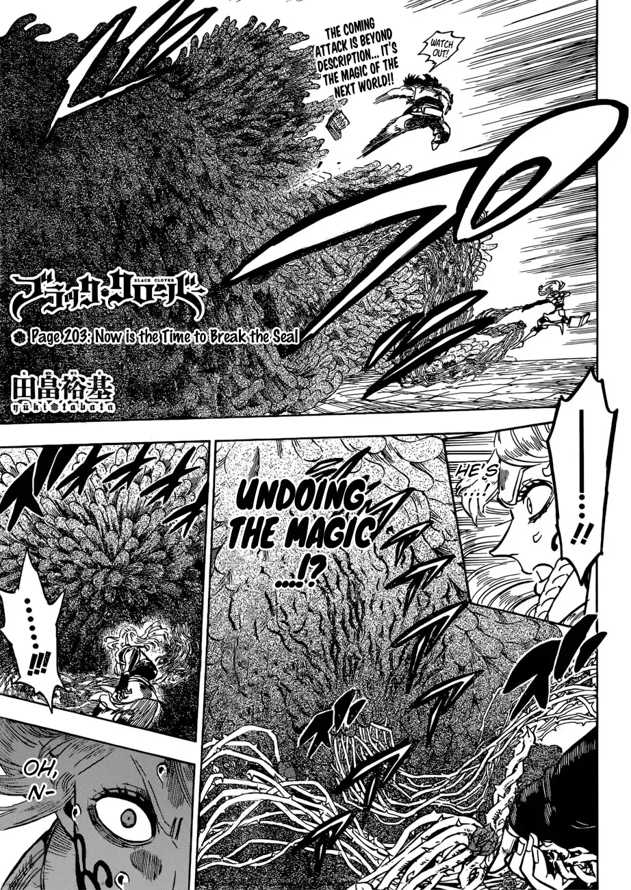 Read Black Clover Chapter 203 - Now is the Time to Break the Seal Online