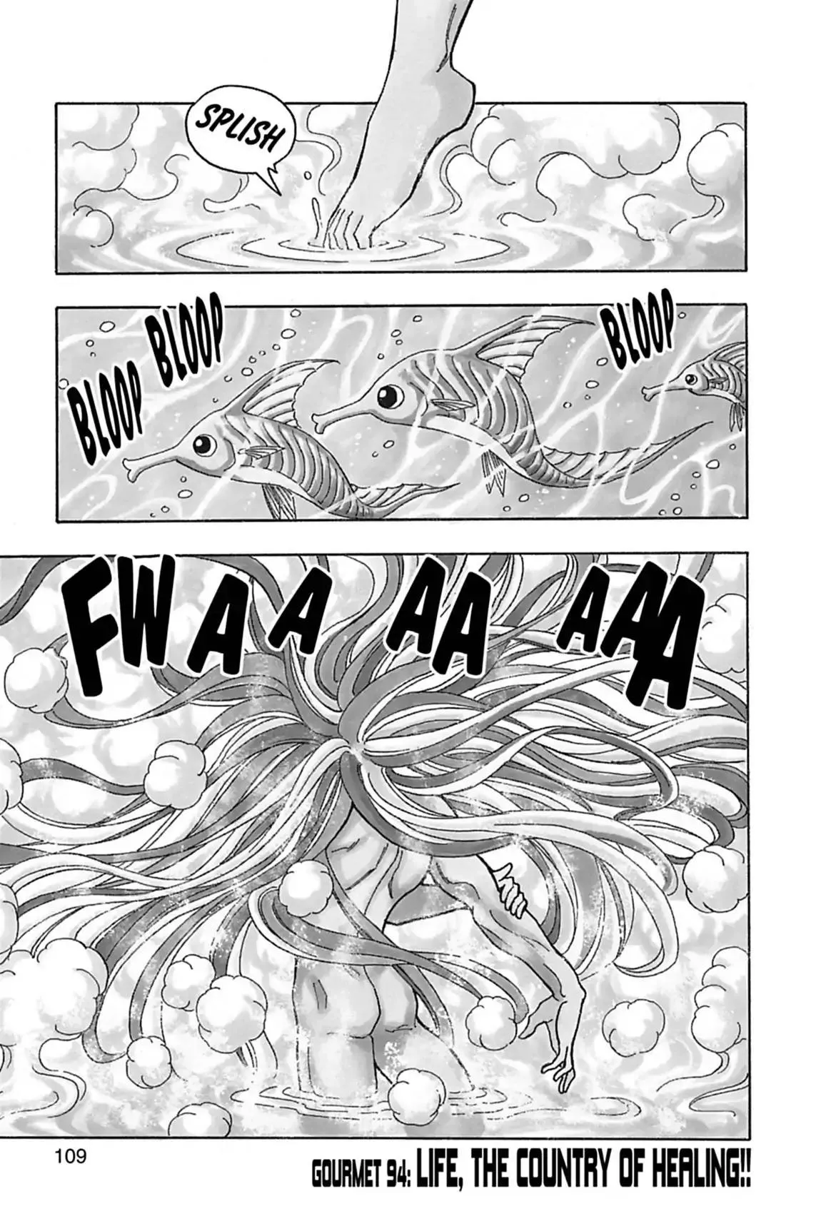 Read Toriko Chapter 94 - Vol.11 Gourmet 94: Life, the Country of Healing!! Online