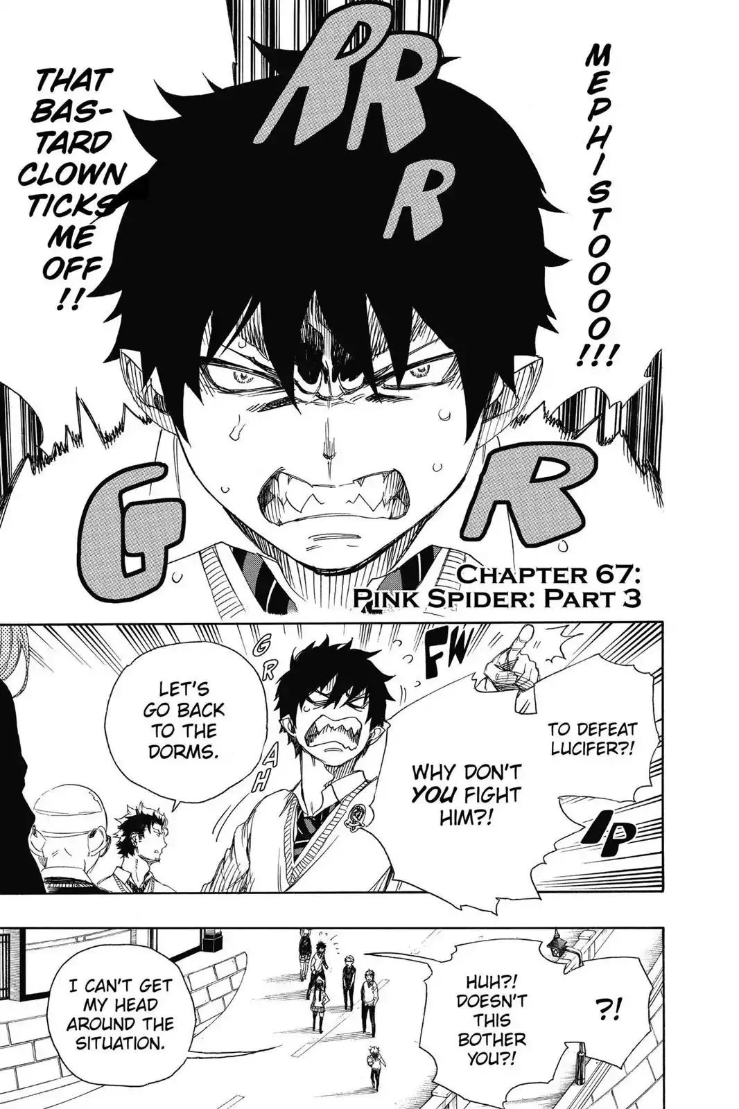 Read Ao no Exorcist Chapter 67 - Pink Spider (3) Online