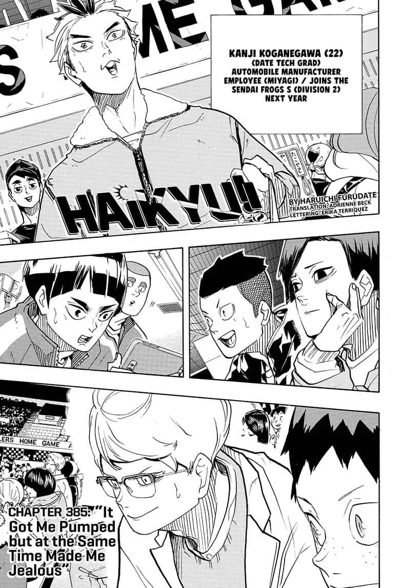 Read Haikyu!! Chapter 385 Online