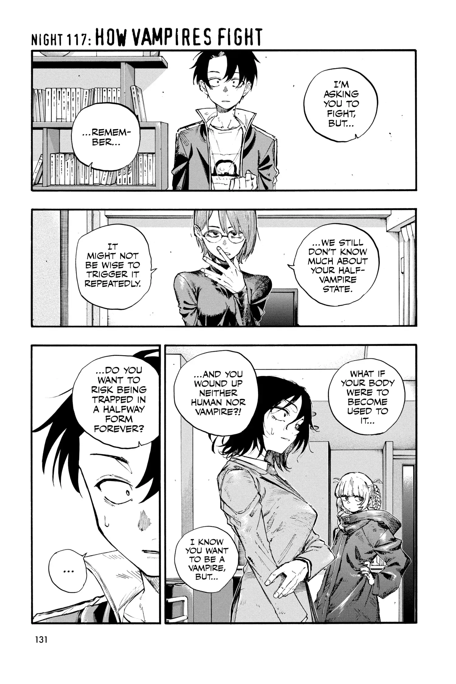 Read Yofukashi no Uta Chapter 117 - How Vampires Fight Online