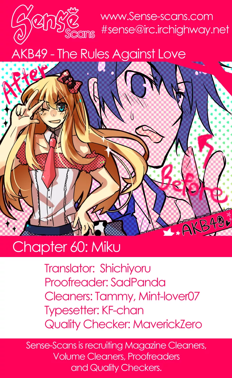 Read AKB49 – Renai Kinshi Jourei Chapter 60 - Miku Online