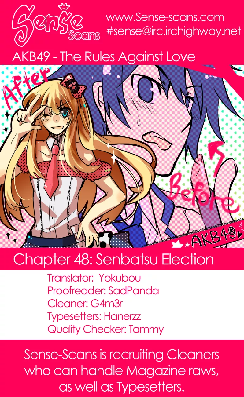 Read AKB49 – Renai Kinshi Jourei Chapter 48 - Senbatsu Election Online