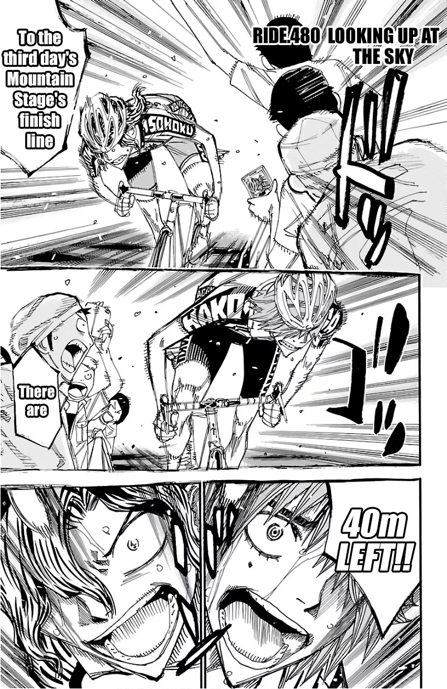 Read Yowamushi Pedal Chapter 480 - Looking Up At The Sky Online