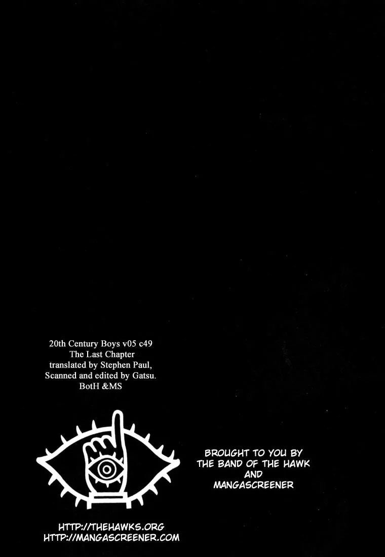 Read 20th Century Boys Chapter 49 - The Last Chapter Online