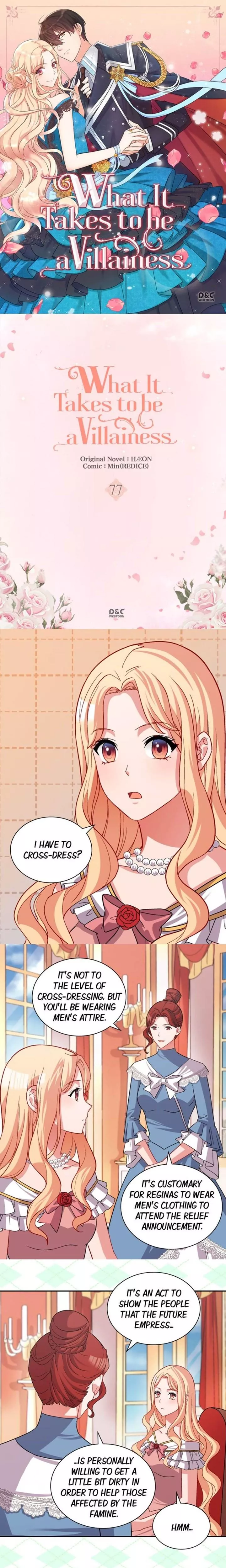 Read What It Takes to Be a Villainess Chapter 77 Online