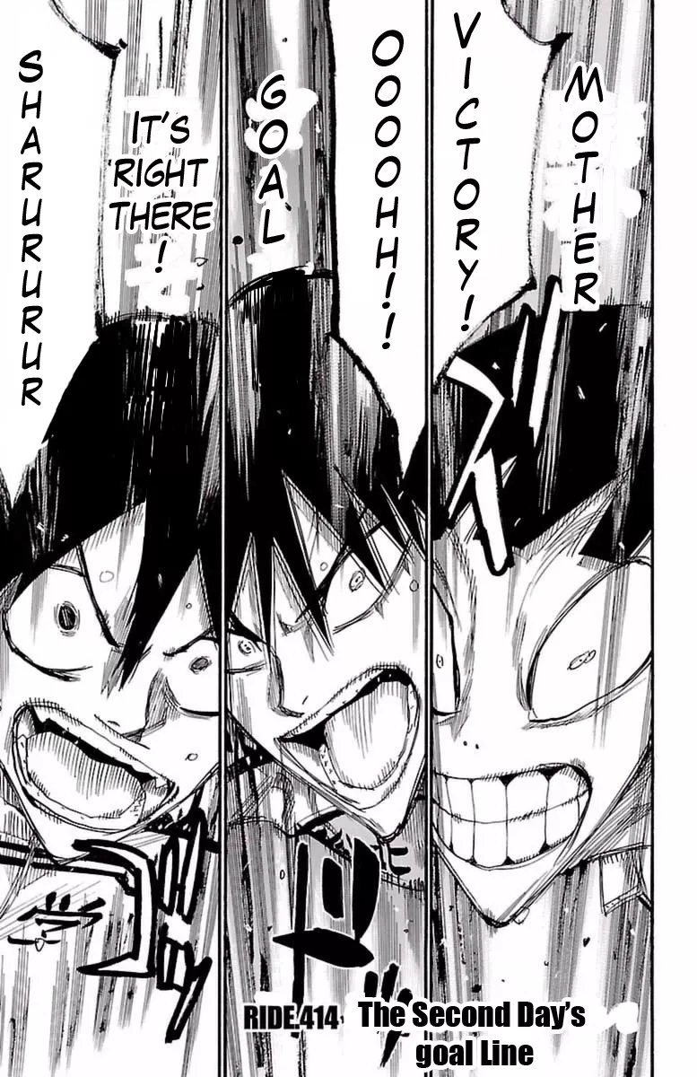 Read Yowamushi Pedal Chapter 414 - The second day's goal line Online