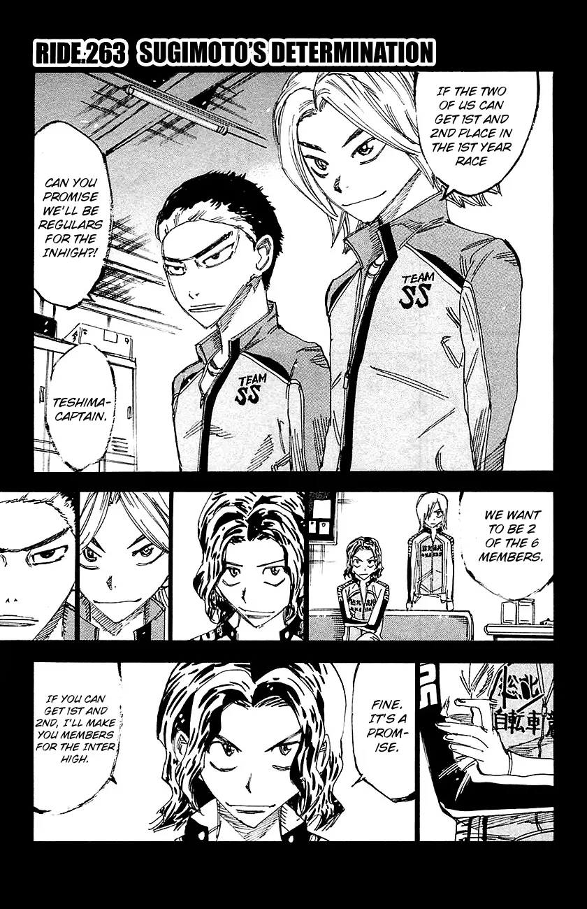 Read Yowamushi Pedal Chapter 263 - Sugimoto's Determination Online