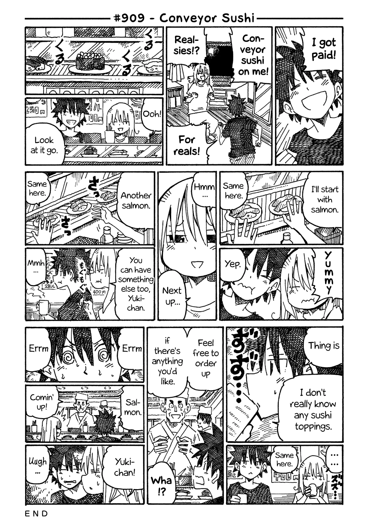 Read Hatarakanai Futari (The Jobless Siblings) Chapter 909 - Conveyor Sushi Online