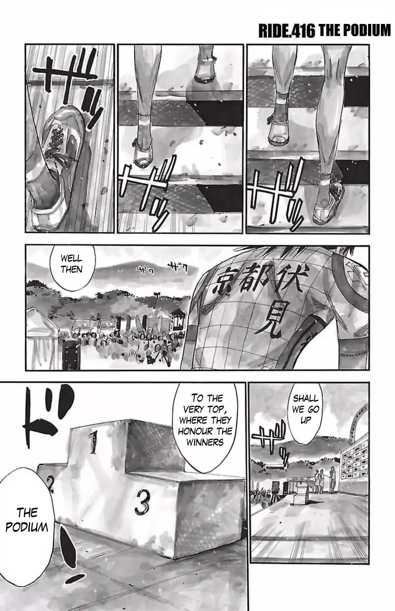 Read Yowamushi Pedal Chapter 416 - The podium Online