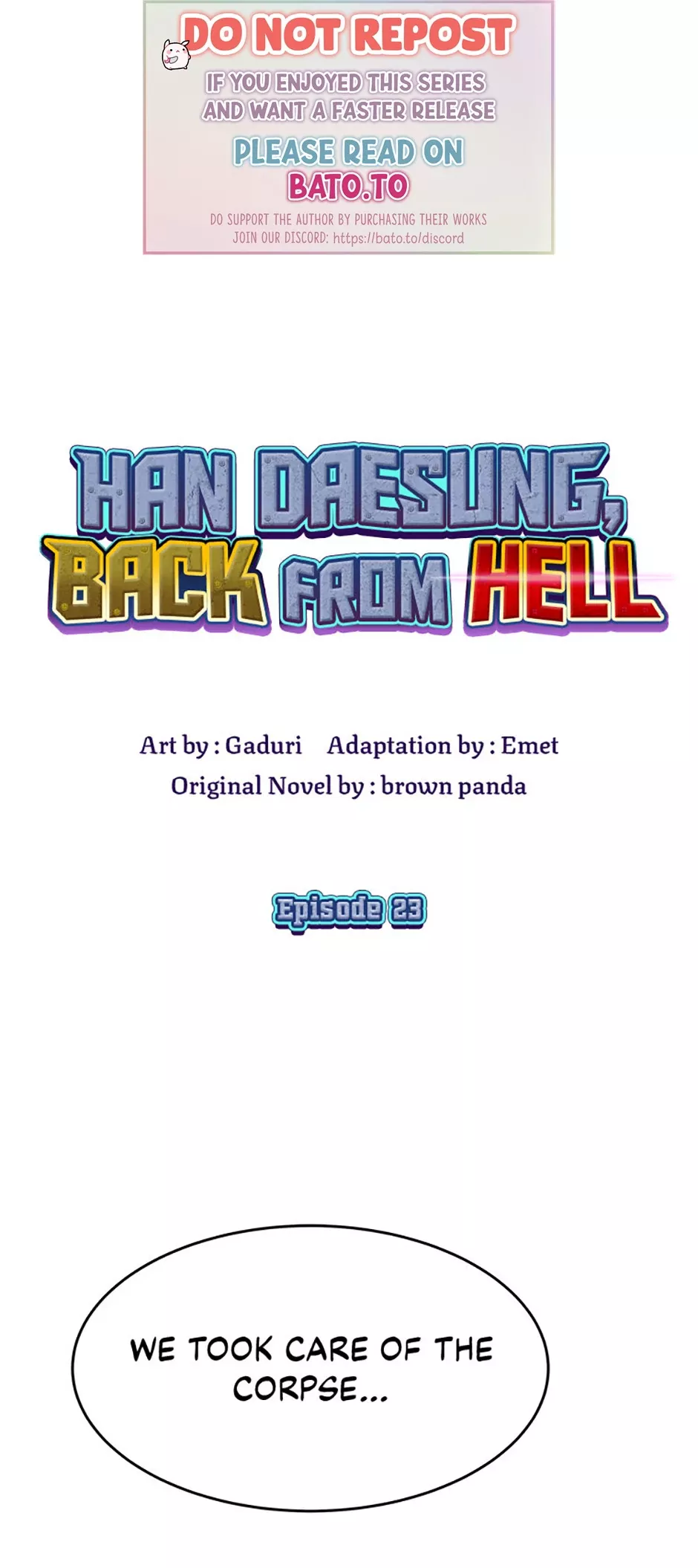 Read Han Daesung, Back From Hell Chapter 23 Online