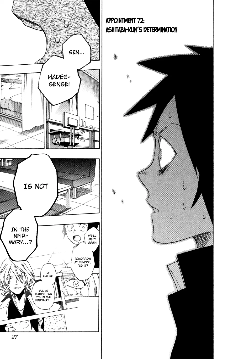 Read Hokenshitsu no Shinigami Chapter 72 - Ashitaba-kun's Determination Online