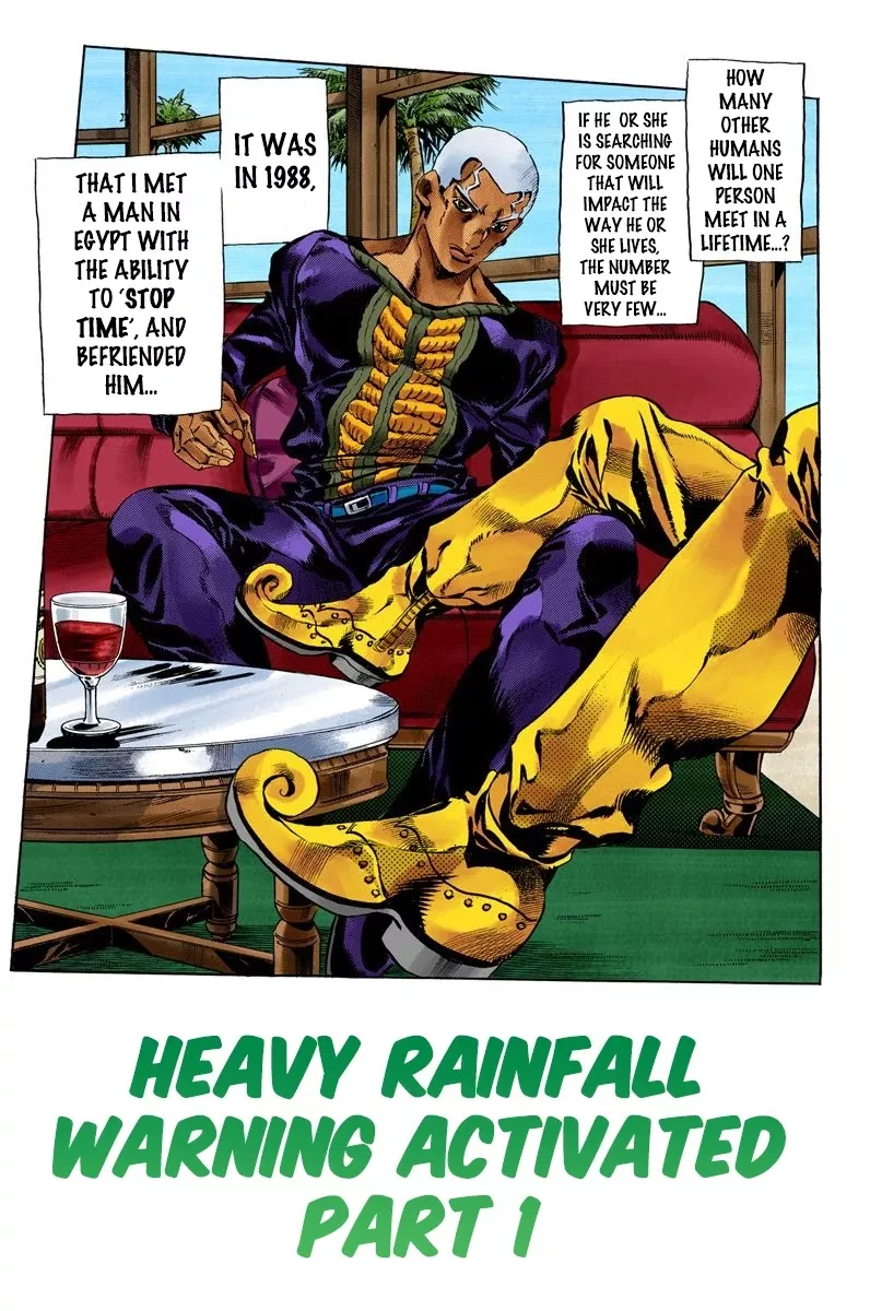 Read JoJo’s Bizarre Adventure Part 6: Stone Ocean Chapter 48 - Heavy Rainfall Warning Activated Part 1 Online