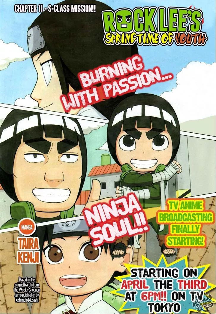 Read Rock Lee no Seishun Full-Power Ninden Chapter 11 - S-Class Mission!! Online