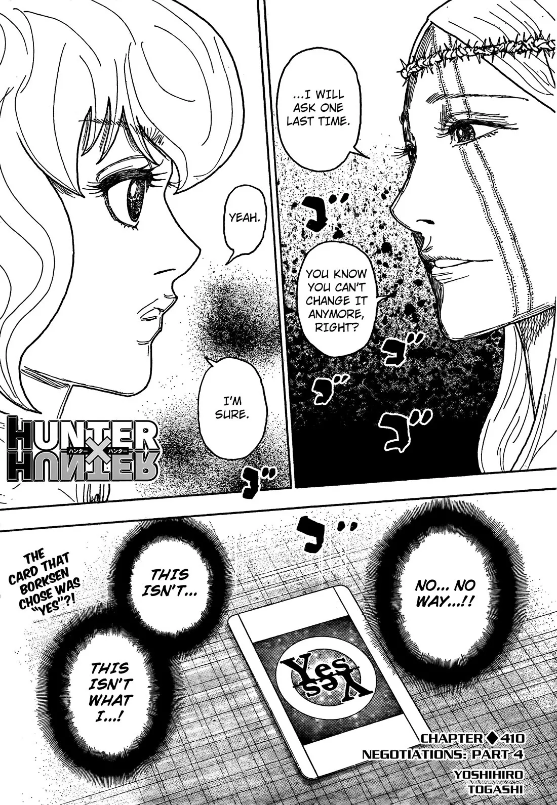 Read Hunter X Hunter Chapter 410 Online