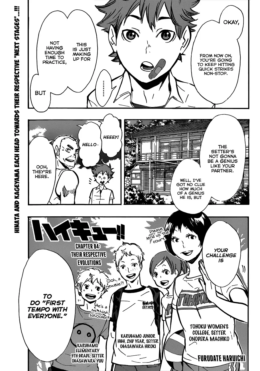 Read Haikyu!! Chapter 84 - Their Respective Evolutions Online