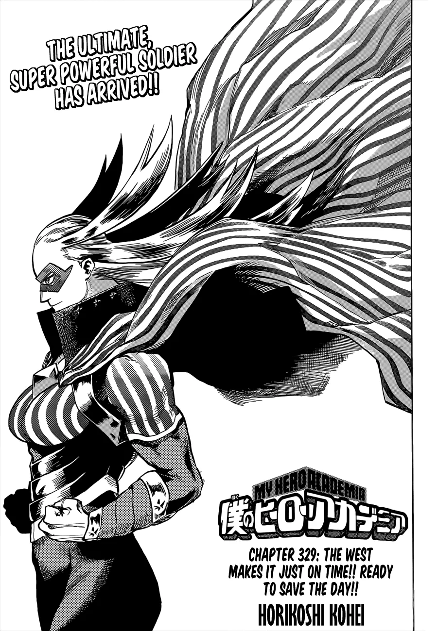 Read Boku no Hero Academia Chapter 329 - The West makes it just in time!! Ready to save the day!! Online