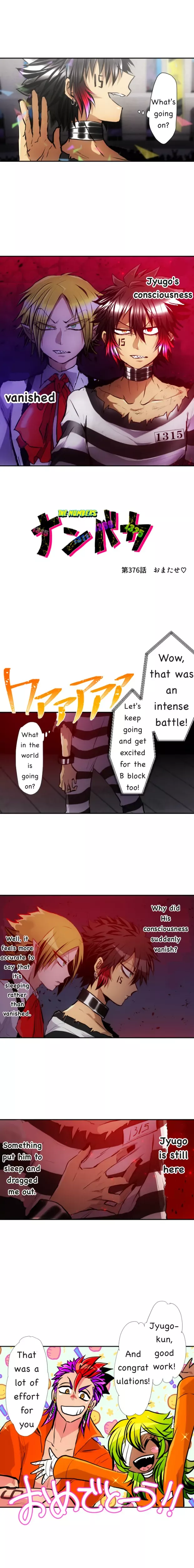 Read Nanbaka Chapter 376 - Thanks for Waiting ♡ Online