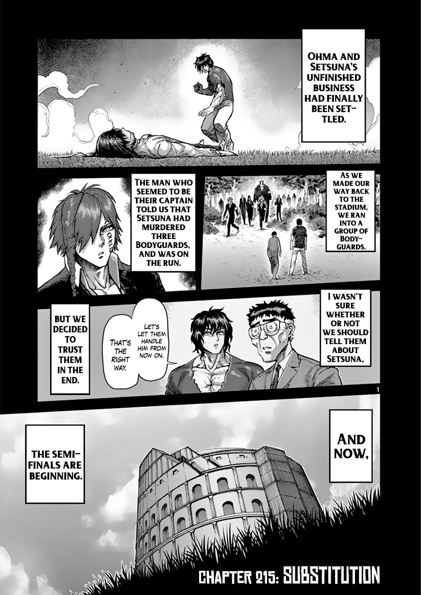 Read Kengan Ashura Chapter 215 - Substitution Online