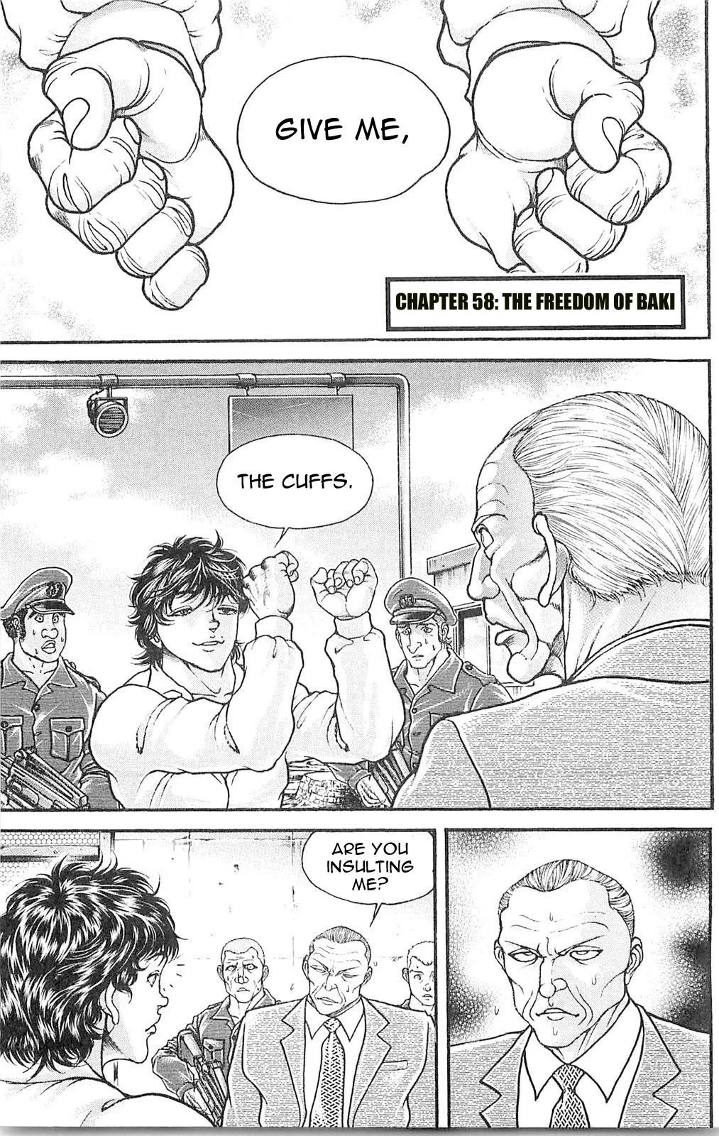 Read Hanma Baki Chapter 58 - The Freedom of Baki Online
