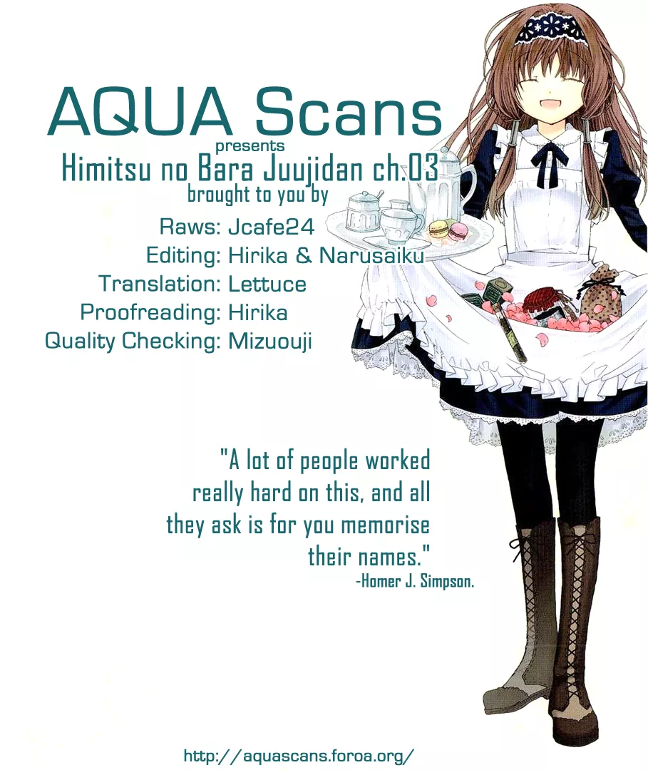 Read Himitsu no Bara Juujidan Chapter 3 Online