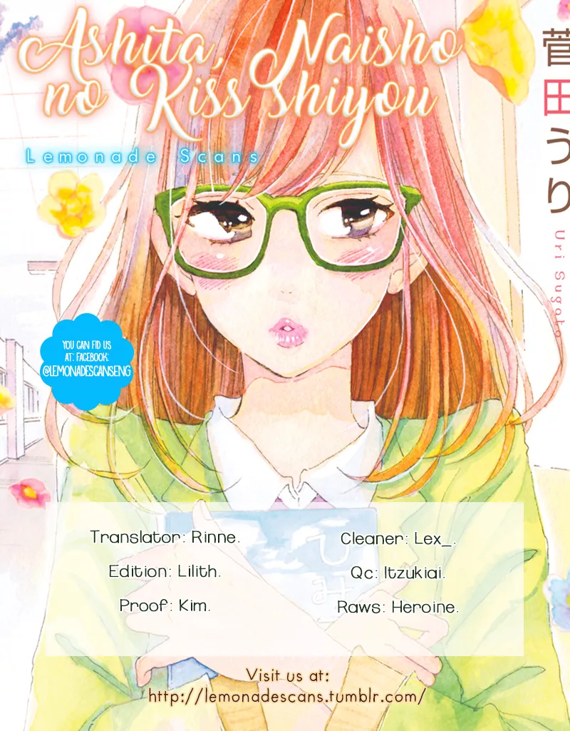 Read Ashita, Naisho no Kiss shiyou Chapter 3 - Kiss 3 Online