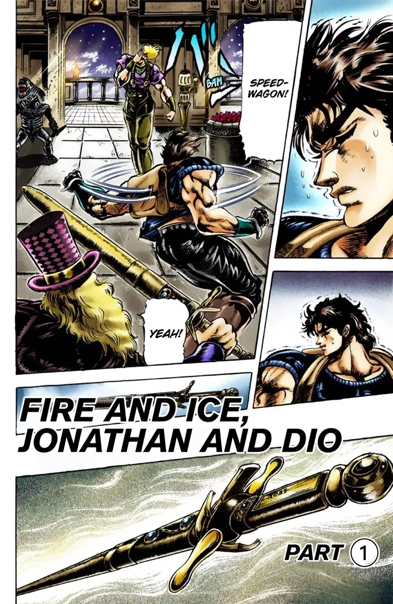 Read JoJo’s Bizarre Adventure Part 1: Phantom Blood Chapter 39 - Fire and Ice, Jonathan and Dio Part 1 Online