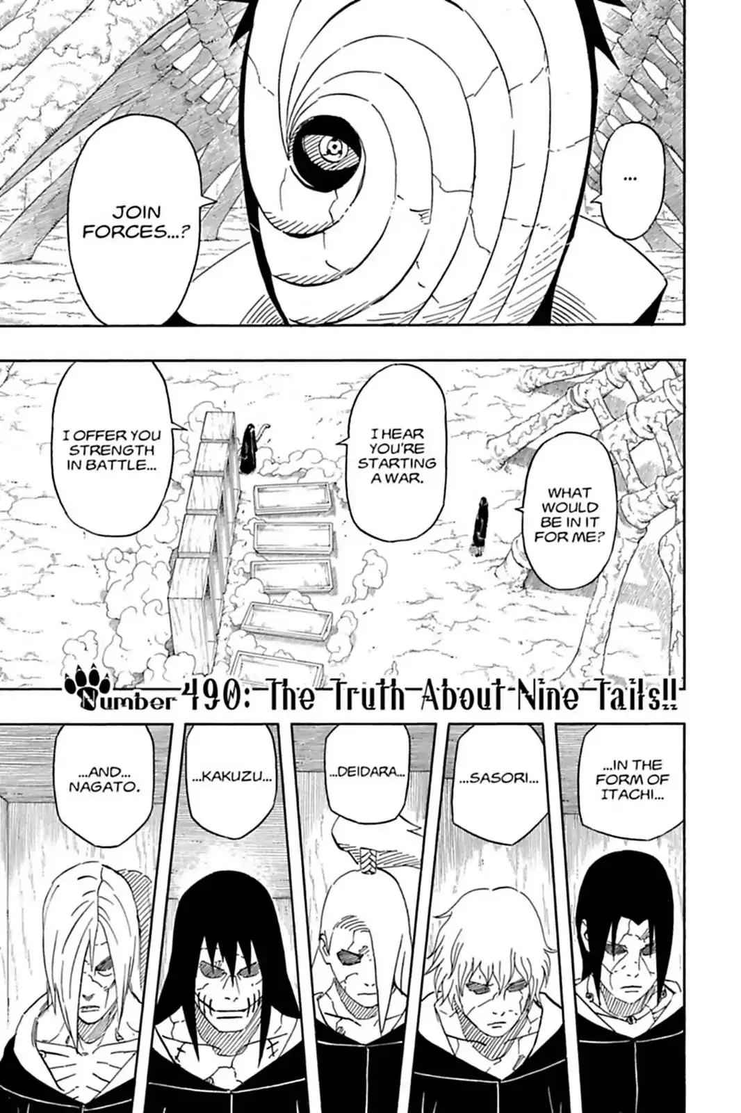 Read Naruto Chapter 490 - The Truth About Nine Tails! Online