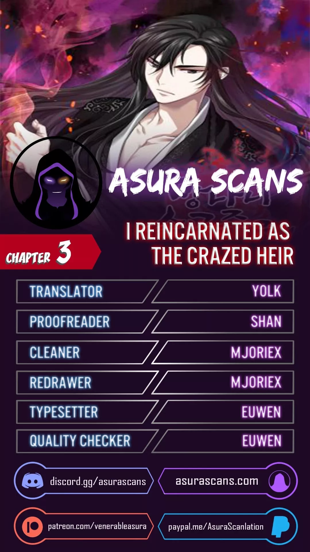 Read I Reincarnated as the Crazed Heir Chapter 3 Online