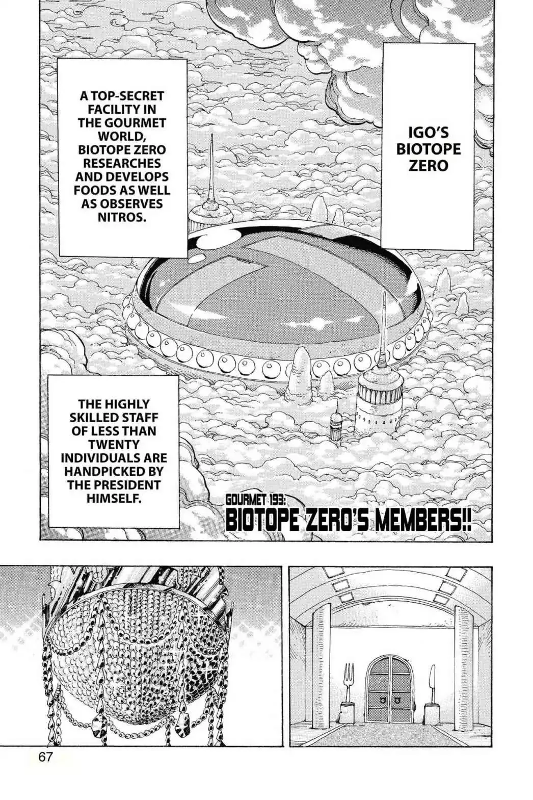 Read Toriko Chapter 193 - Vol.22 Gourmet 193: Biotope Zero's Members!! Online