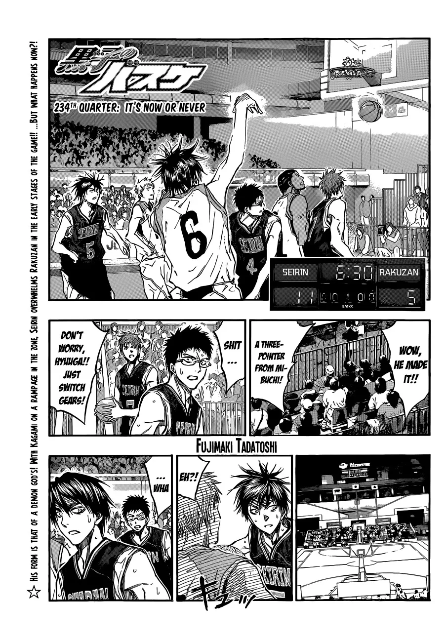 Read Kuroko no Basket Chapter 234 - It's Now Or Never Online