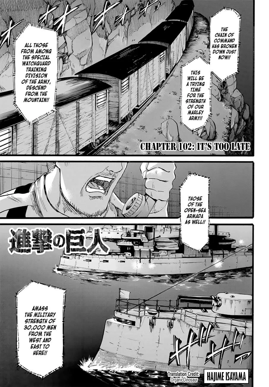 Read Attack on Titan Chapter 102 Online