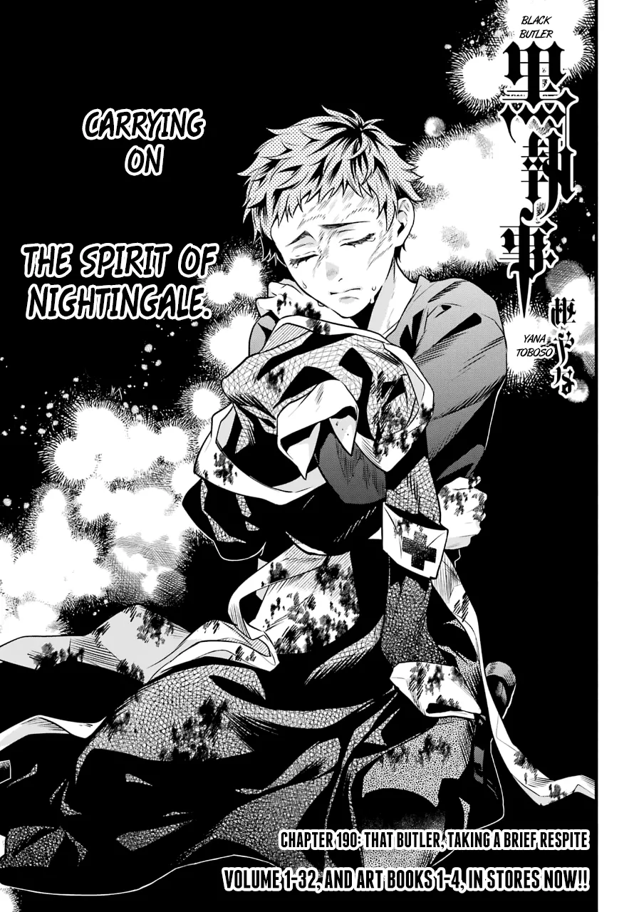 Read Kuroshitsuji Chapter 190 - That Butler, Taking a Brief Respite Online