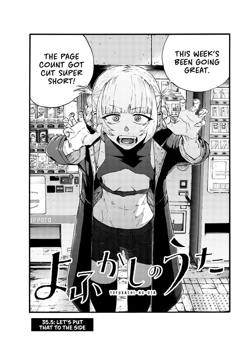 Read Yofukashi no Uta Chapter 35.5 - Let's put that to the side Online