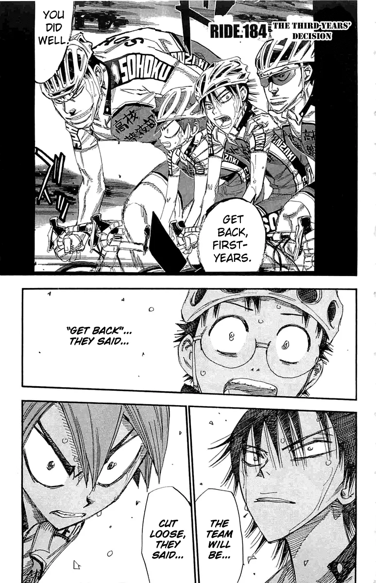 Read Yowamushi Pedal Chapter 184 - The Third-Years' Decision Online