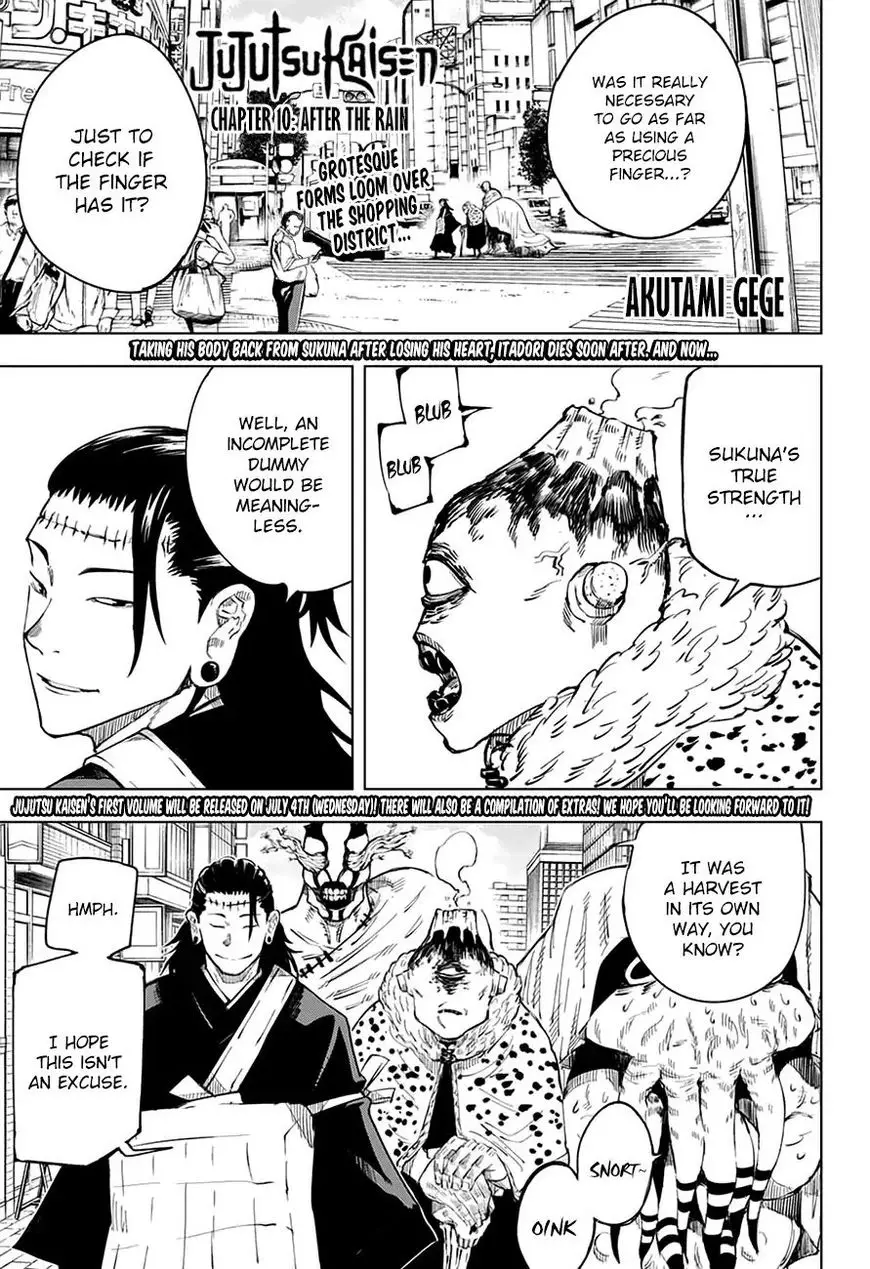 Read Jujutsu Kaisen Chapter 010 - After The Rain Online