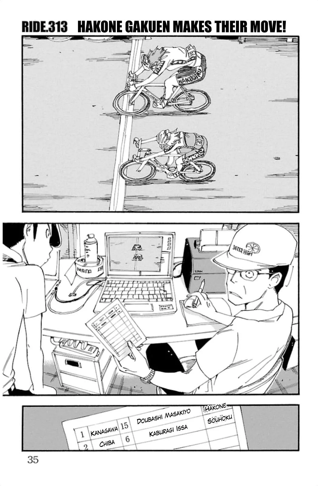 Read Yowamushi Pedal Chapter 313 - Hakone gakuen makes their move! Online