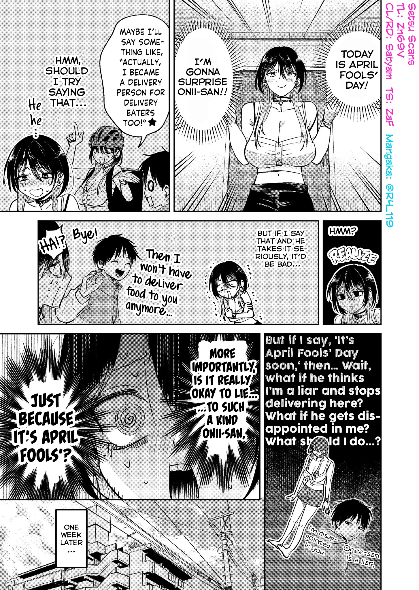 Read Haitatsusaki no Onee-san ga Kowa Sugiru Chapter 17.5 - I Want to Lie on April Fool's Day Online