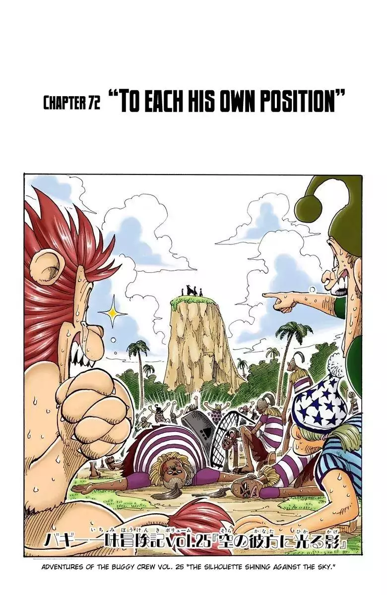 Read One Piece Chapter 72 - To Each His Own Position Online