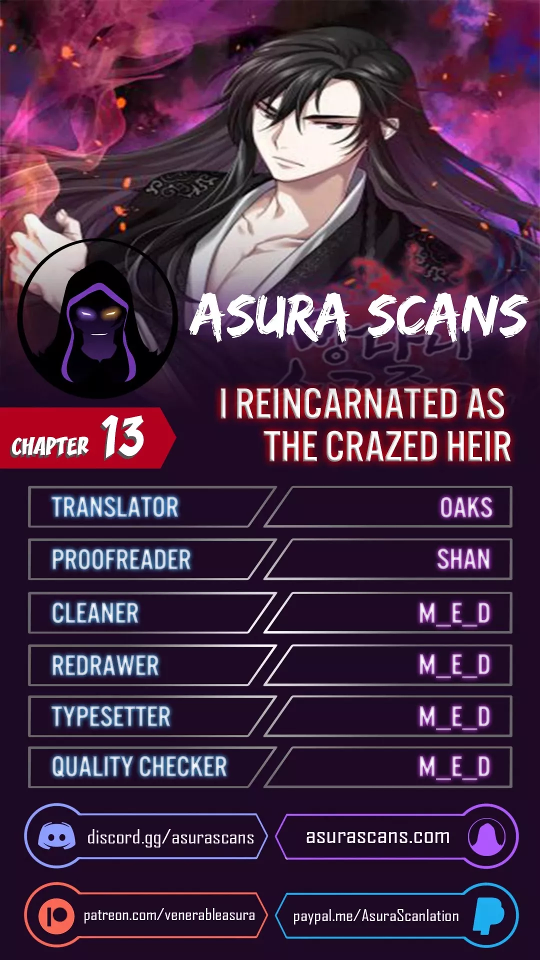 Read I Reincarnated as the Crazed Heir Chapter 13 Online