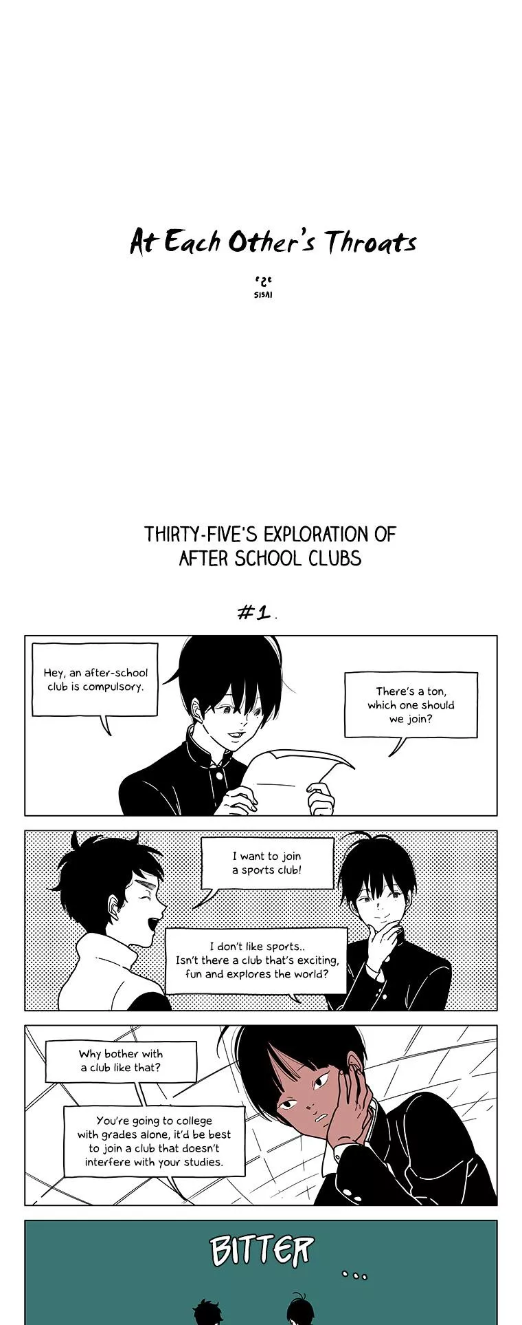 Read At Each Other’s Throats Chapter 88 - Thirty-five's Exploration of After School Clubs Online