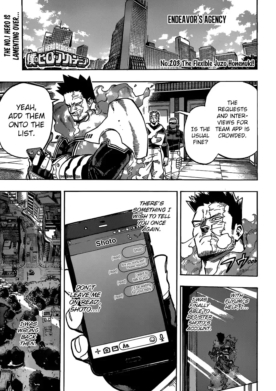 Read Boku no Hero Academia Chapter 203 - The Flexible Juzo Honenuki Online