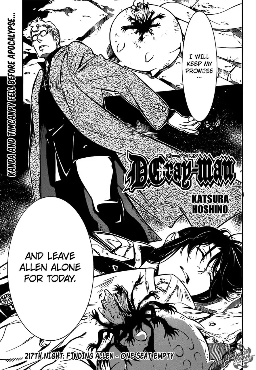 Read D.Gray-man Chapter 217 - Finding Allen - One Seat Empty Online