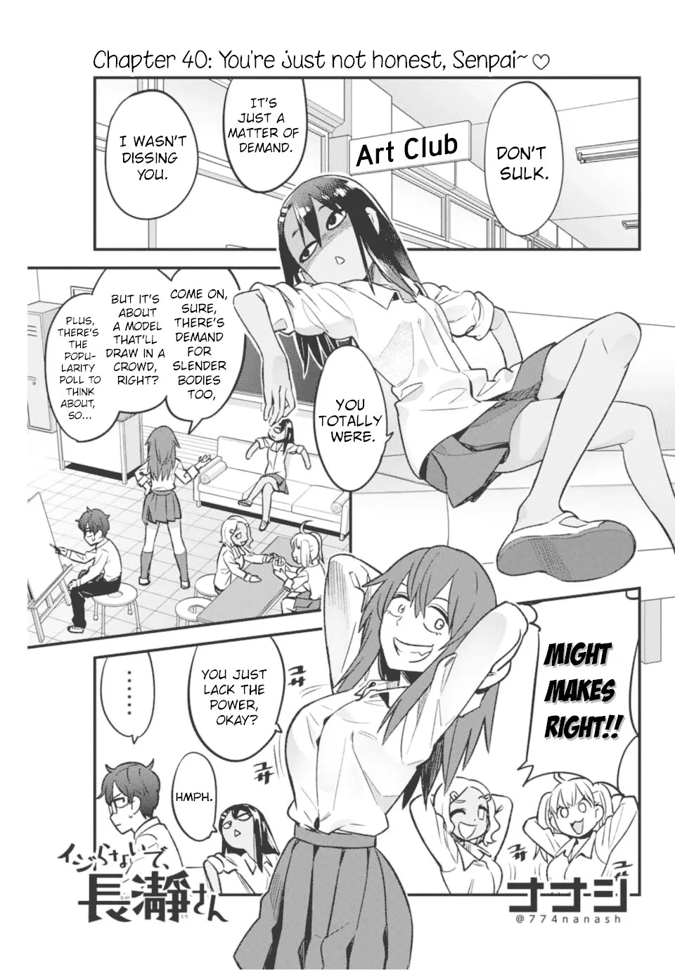 Read Please don’t bully me, Nagatoro Chapter 40 - You're just not honest, Senpai~♡ Online