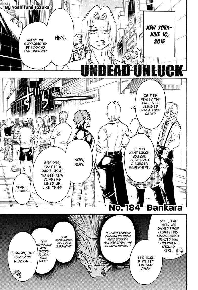 Read Undead + Unluck Chapter 184 Online